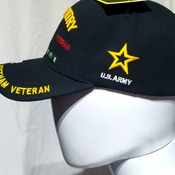 MILITARY U.S. ARMY 1st INFANTRY Division Vietnam Veteran Hat - Picture 4 of 5